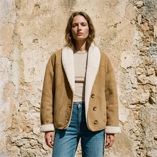 Nobleman Code - Rivin | Gefütterte Veloursartige Jacke Damen