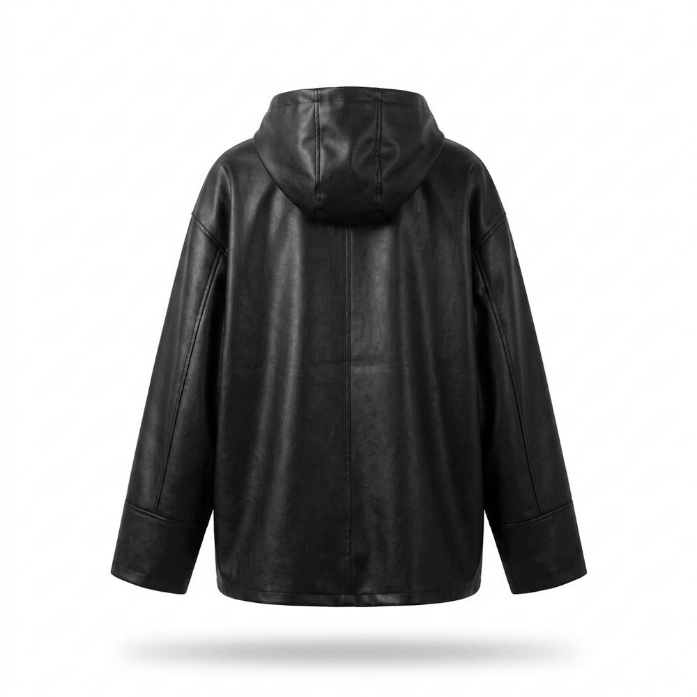Nobleman Code - Zuzak | Weitgeschnittener Leder Hoodie Unisex