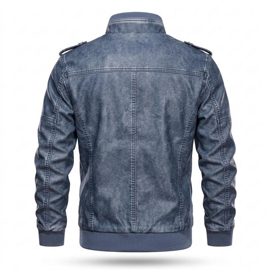 Nobleman Code - Nehas | Gewaschen Gefüttert Lederjacke Herren