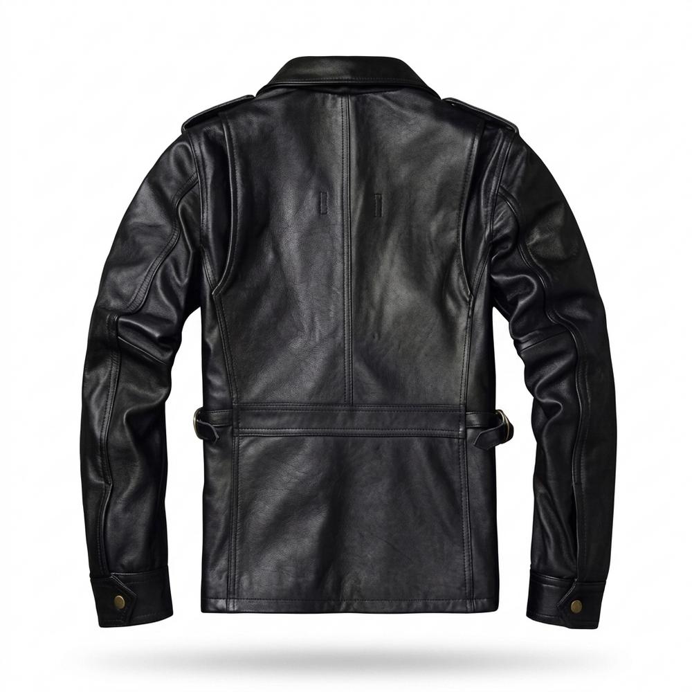 Gentleman Code - Tamel | Durchgehend Tailliert Lederjacke Herren