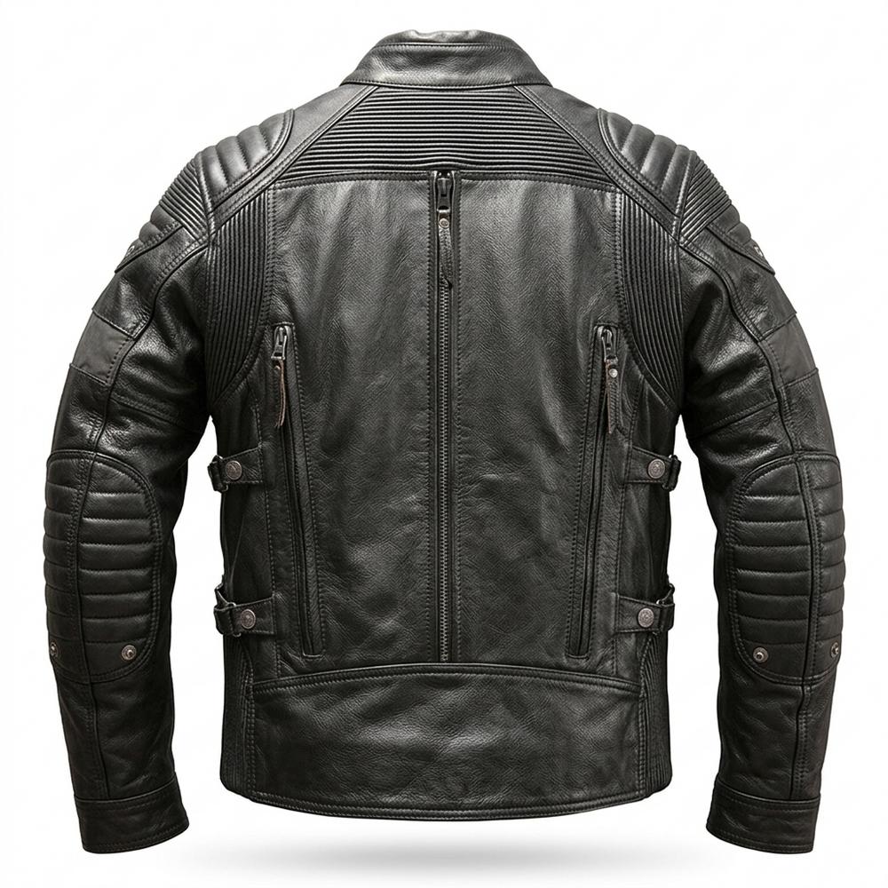 Gentleman Code - Zomes | Gepolstert Funktional Lederjacke Herren