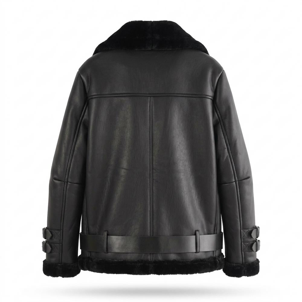 Gentleman Code - Vuwit | Gefüttert Asymmetrisch Lederjacke Unisex