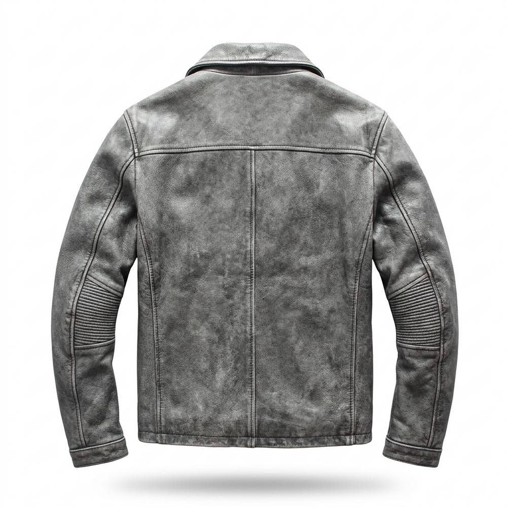 Gentleman Code - Dorum | Robust Gefüttert Lederjacke Herren