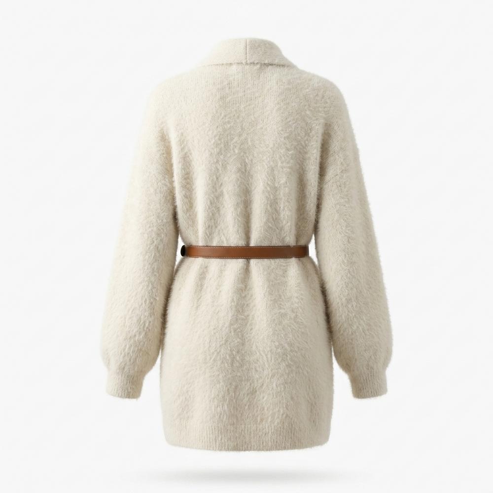 Gentleman Code - Aetir | Flauschiger Langer Cardigan Damen