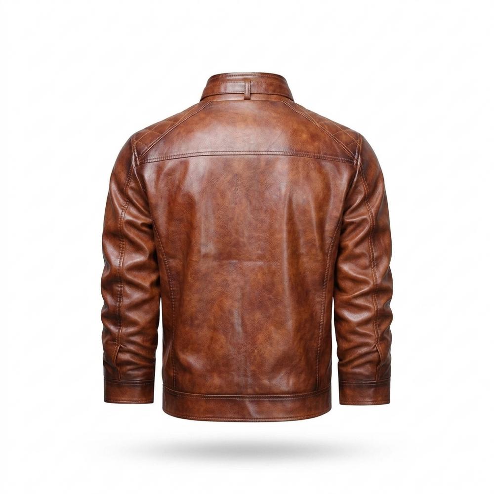 Gentleman Code - Sevel | Gesteppt Gefüttert Lederjacke Herren