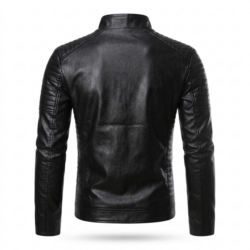 Gentleman Code - Vonat | Wattiert Tailliert Lederjacke Herren