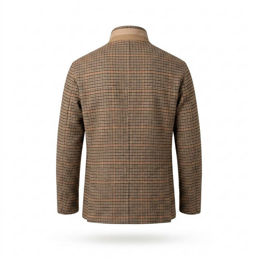 Gentleman Code - Lafel | Kariert Gestrickt Jacke Herren
