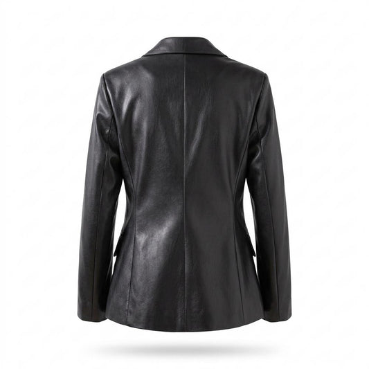 Nobleman Code - Zalek | Tailliert Glatt Lederjacke Damen