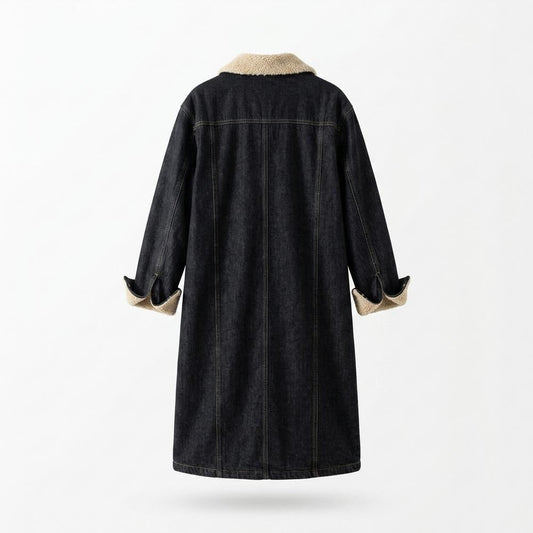 Nobleman Code - Lador | Gefütterter Langer Mantel Damen