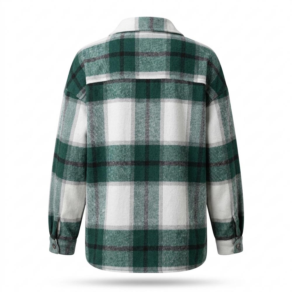 Gentleman Code - Kobal | Kariert Oversized Jacke Damen