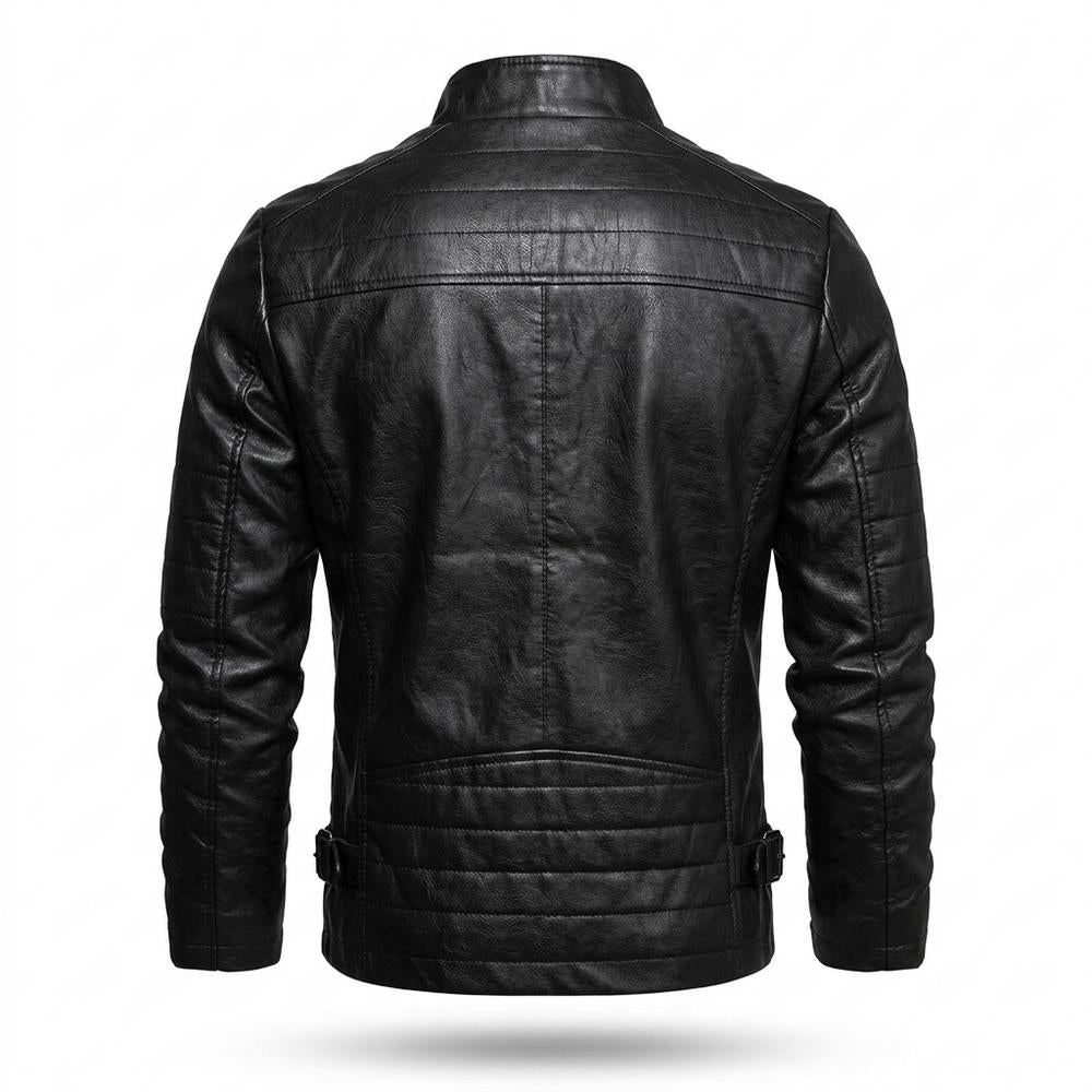 Gentleman Code - Vekin | Tailliert Gesteppt Lederjacke Herren