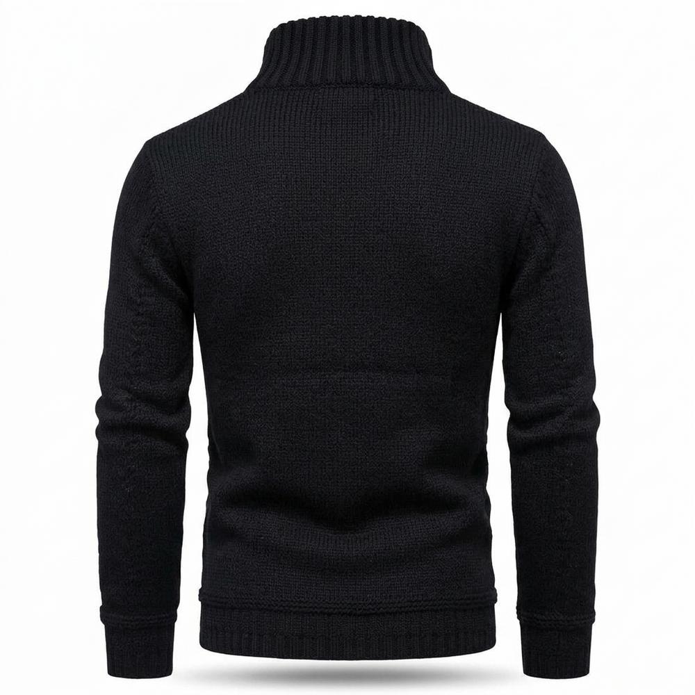 Gentleman Code - Tolod | Strukturiert Geknöpft Strickjacke Herren