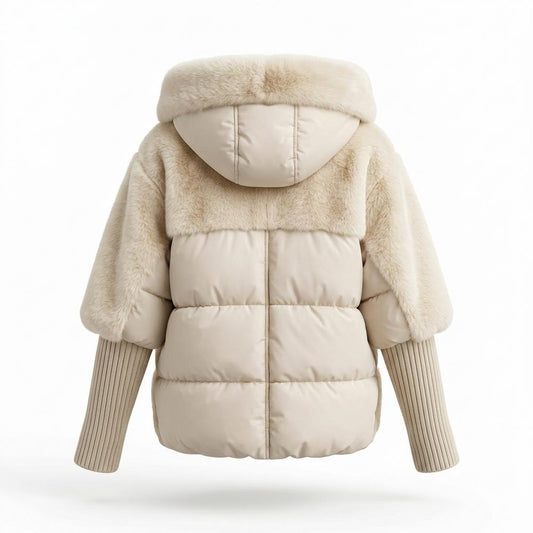 Nobleman Code - Temam | Gefütterte Material-Mix Jacke Damen