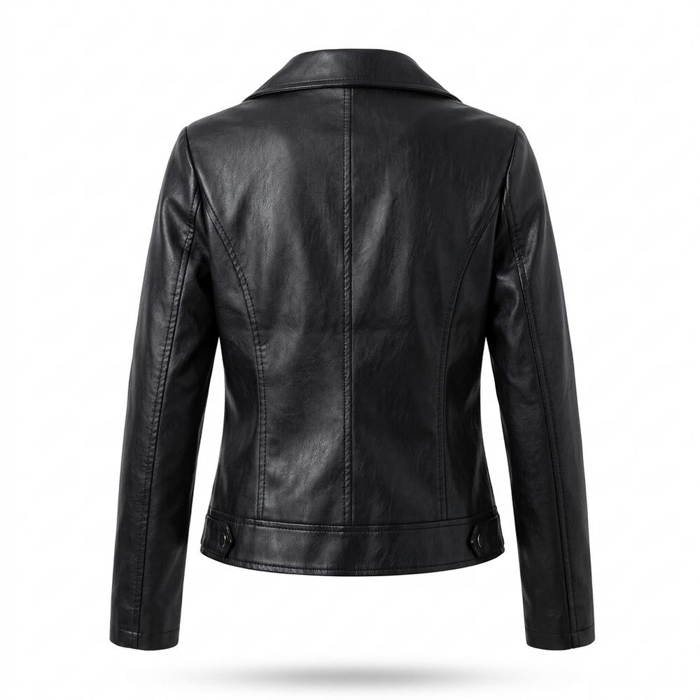 Gentleman Code - Canil | Asymmetrisch Tailliert Lederjacke Damen