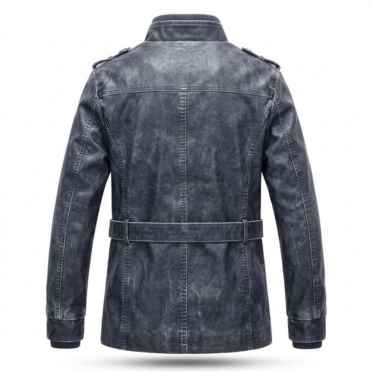 Nobleman Code - Rigek | Gefüttert Gewaschen Lederjacke Herren