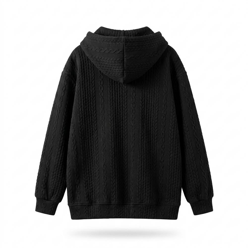 Nobleman Code - Rodos | Strukturiert Gestrickt Hoodie Unisex