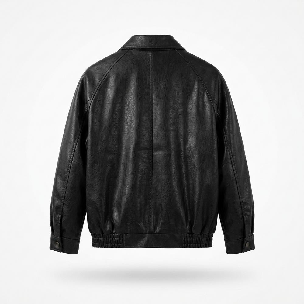 Gentleman Code - Dapat | Gekragte Elastische Lederjacke Herren