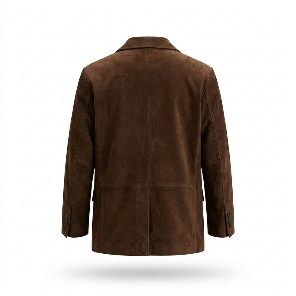 Gentleman Code - Vemur | Einreihige Langärmlige Wildleder-Jacke Damen