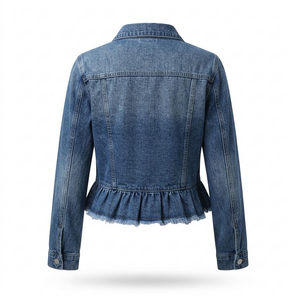 Nobleman Code - Lidik | Gerüscht Geknöpft Jacke Damen