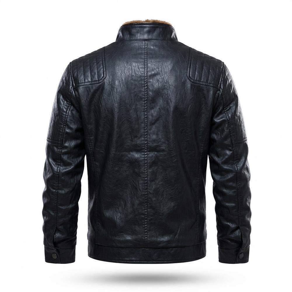 Gentleman Code - Kofiv | Gefütterte Gesteppte Lederjacke Herren