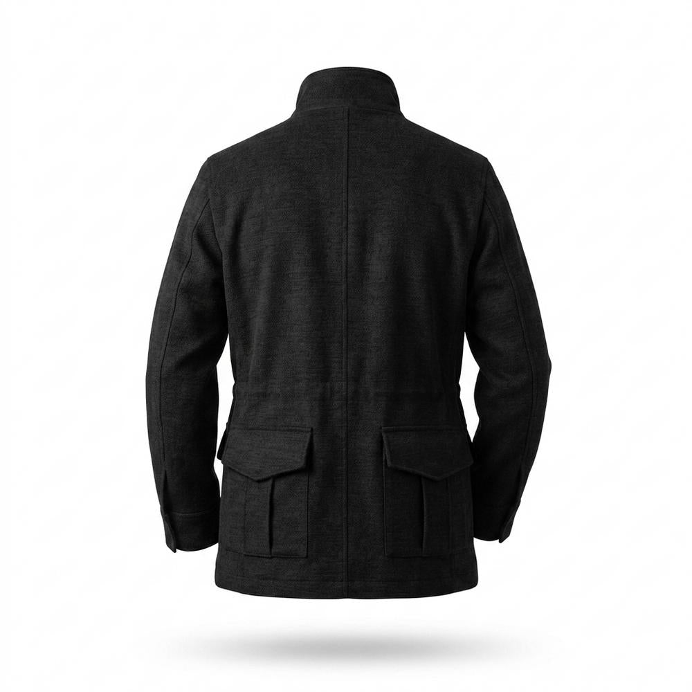 Gentleman Code - Eeniv | Hochschlossen Velourartig Wildleder-Jacke Herren