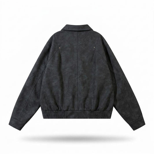 Nobleman Code - Dalan | Velourartig Hochschließend Wildleder-Jacke Unisex