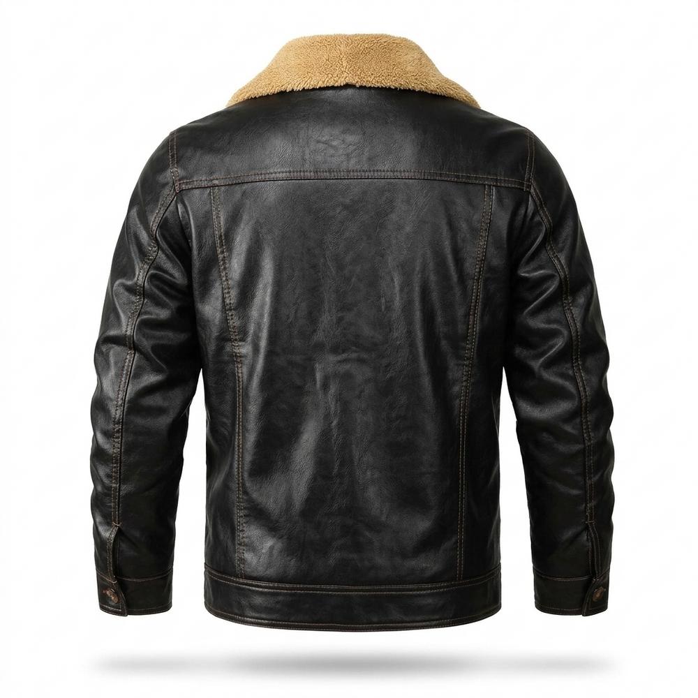Gentleman Code - Yumuk | Gefüttert Geknöpft Lederjacke Herren