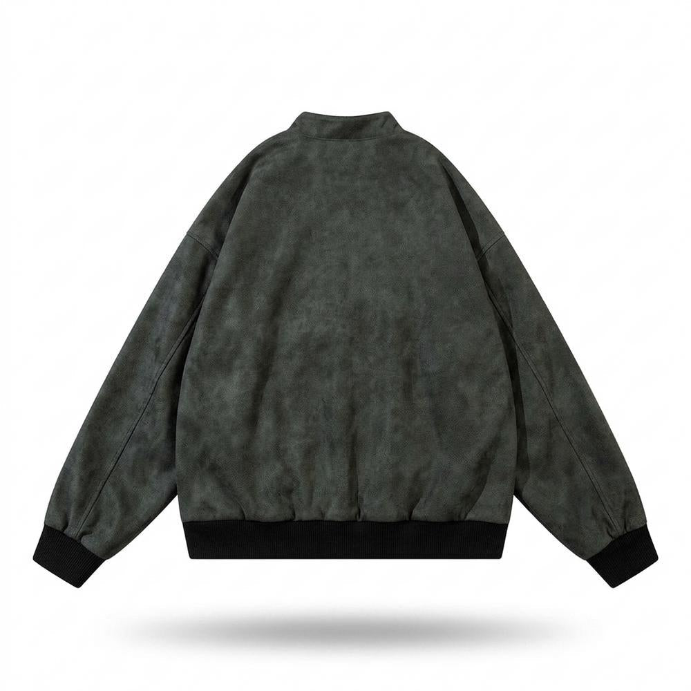 Gentleman Code - Yolun | Bestickt Kastig Wildleder-Jacke Unisex