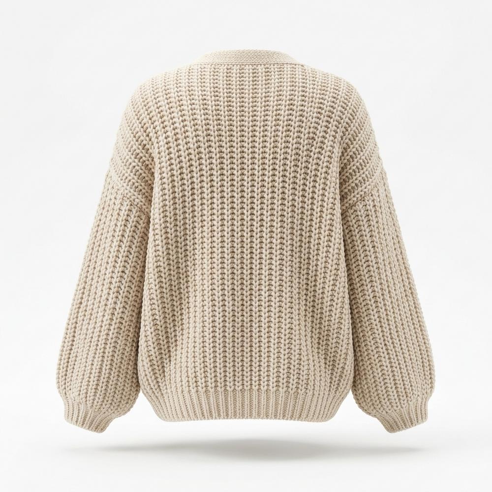 Gentleman Code - Yotot | Grob Gestrickte Strickjacke Damen