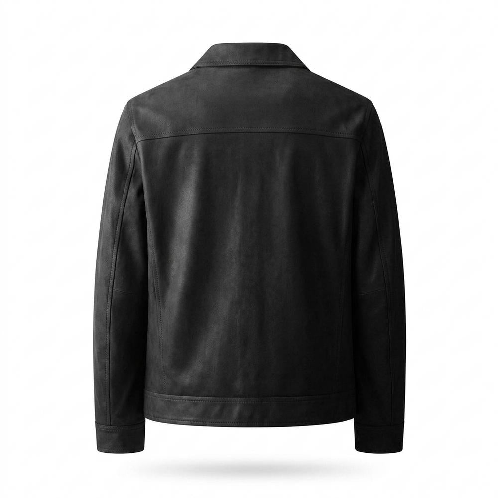 Gentleman Code - Zugal | Aufgeraut Geknöpft Wildleder-Jacke Herren