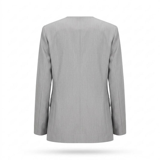 Gentleman Code - Keles | Kragenloser Plissierter Anzug Damen