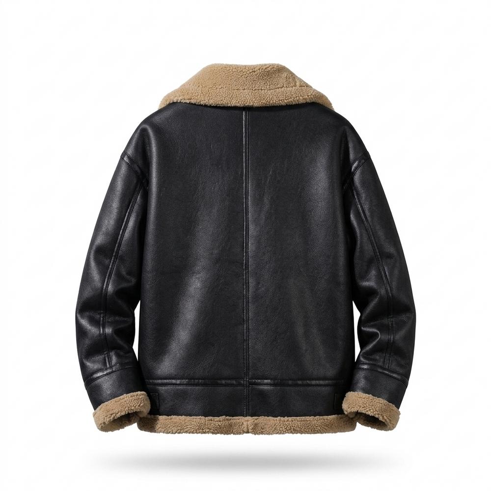 Gentleman Code - Luvin | Warmgefütterte Glatte Lederjacke Herren