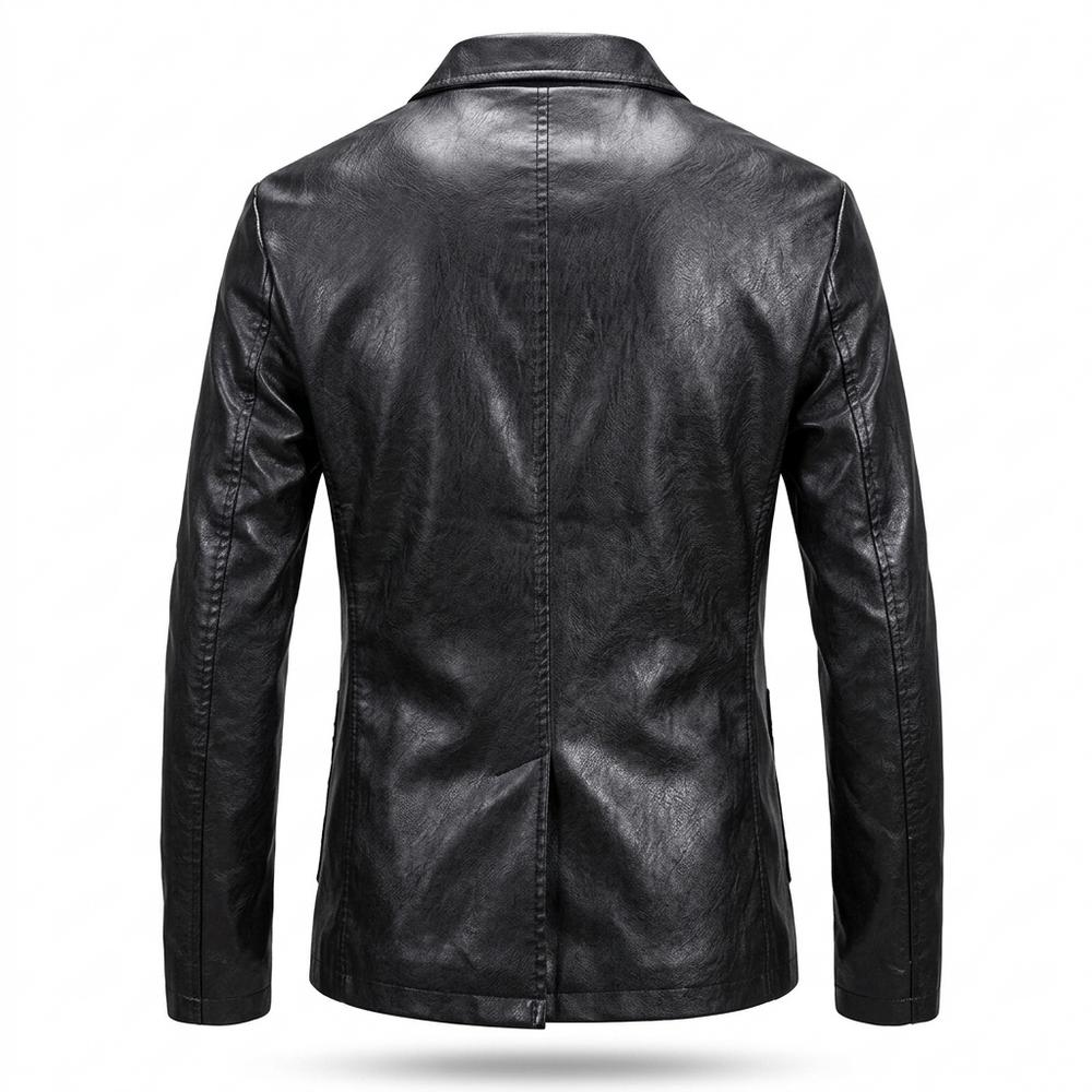 Gentleman Code - Tapul | Einreihige Taillierte Lederjacke Herren