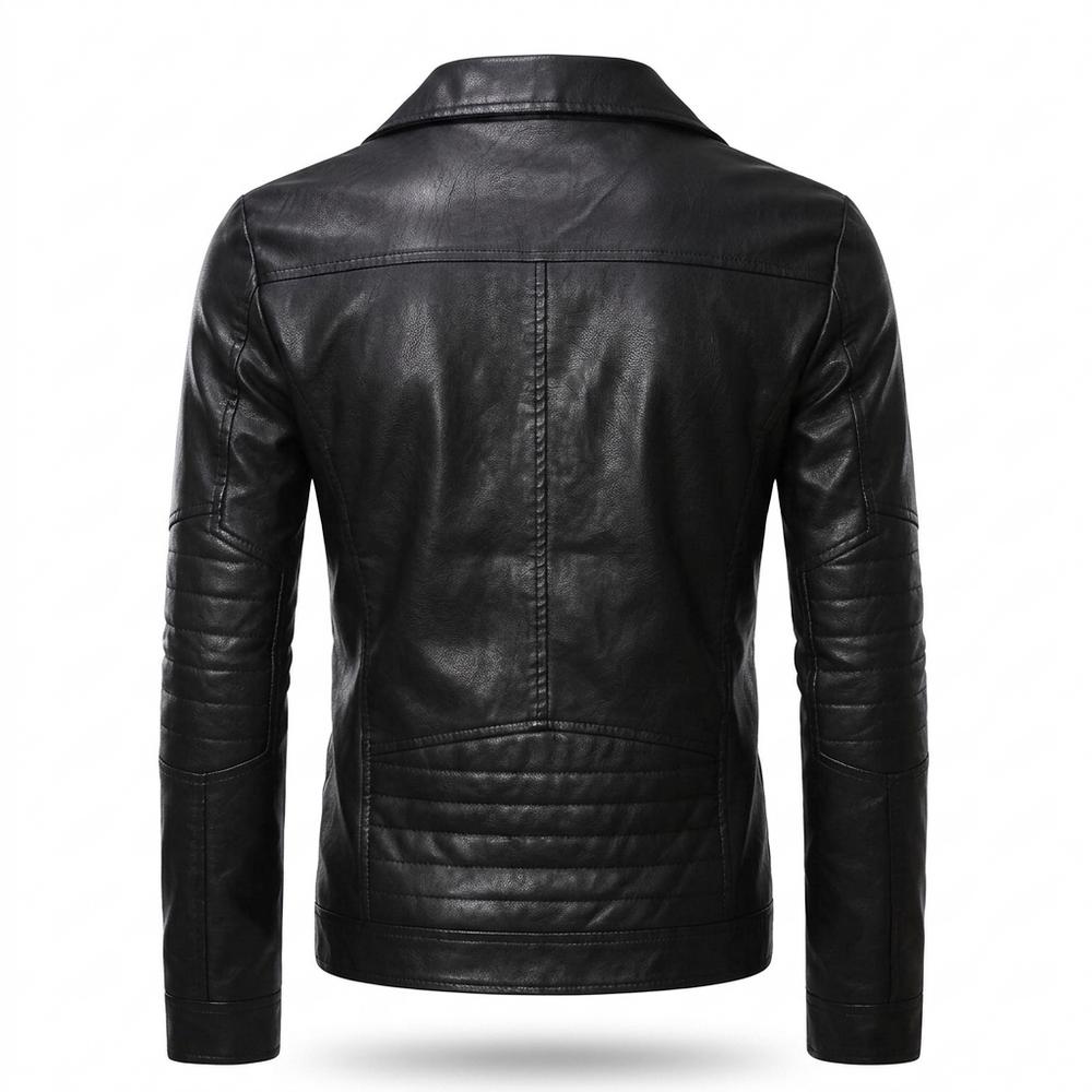 Gentleman Code - Zafod | Asymmetrisch Tailliert Lederjacke Herren