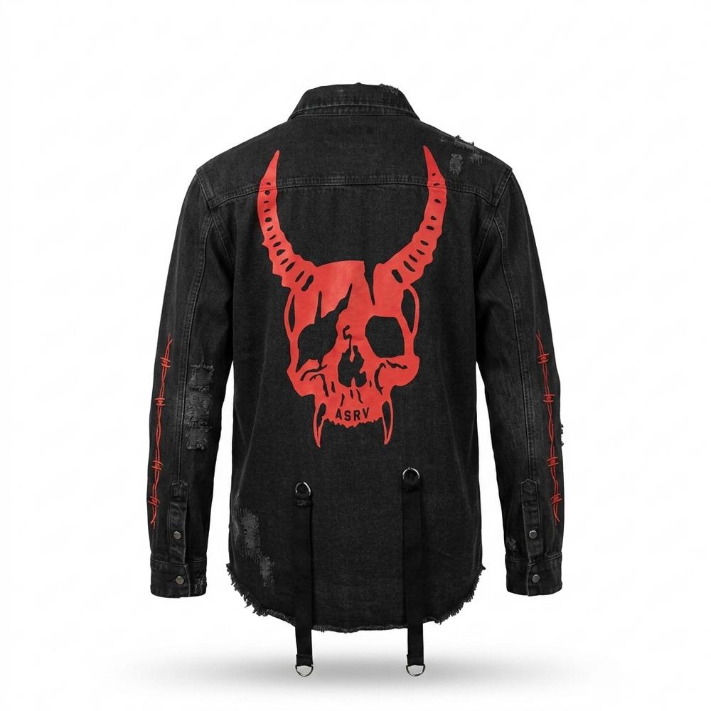 Gentleman Code - Remev | Bedruckt Ausgefranst Jacke Unisex