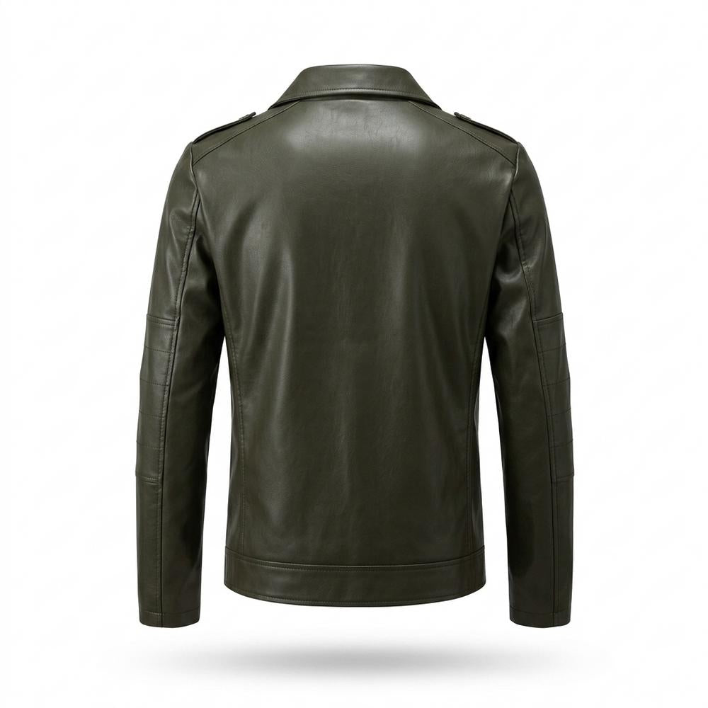 Gentleman Code - Vomel | Asymmetrisch Tailliert Lederjacke Herren