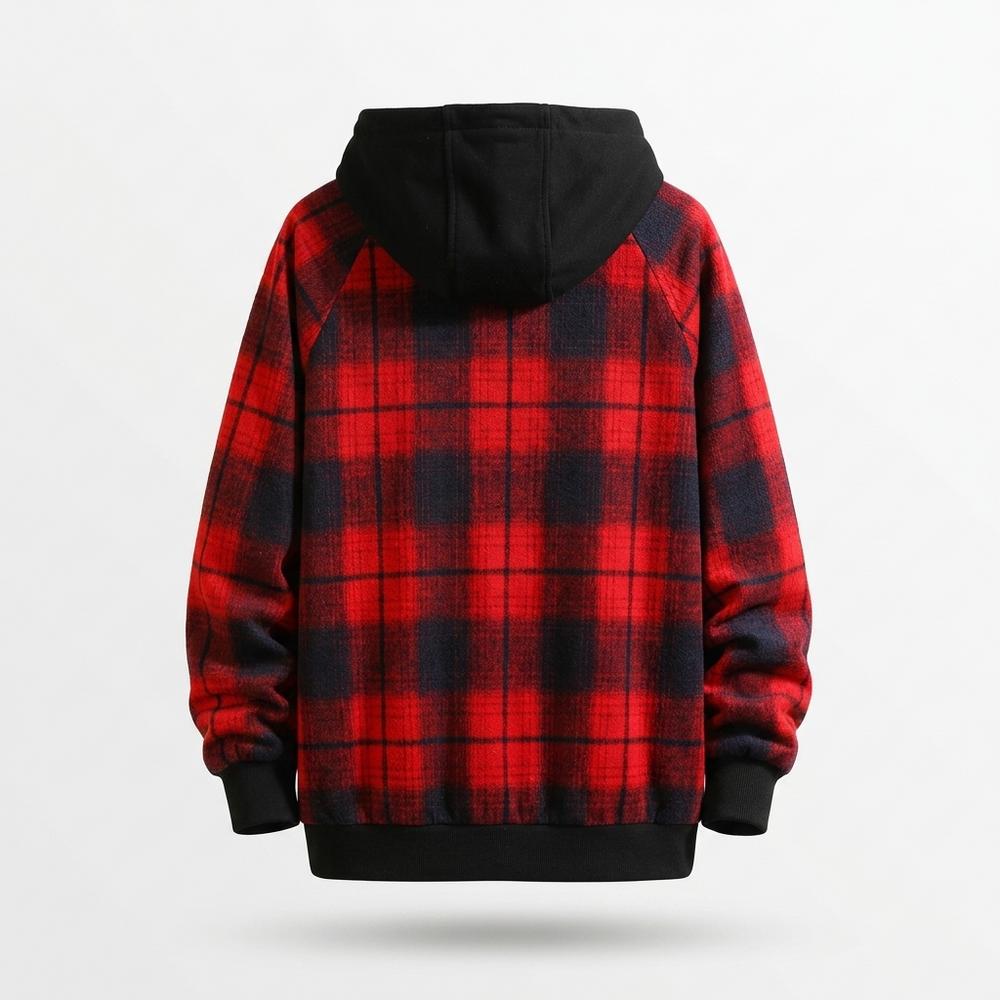 Gentleman Code - Yurel | Kariert Zweifarbig Hoodie Herren