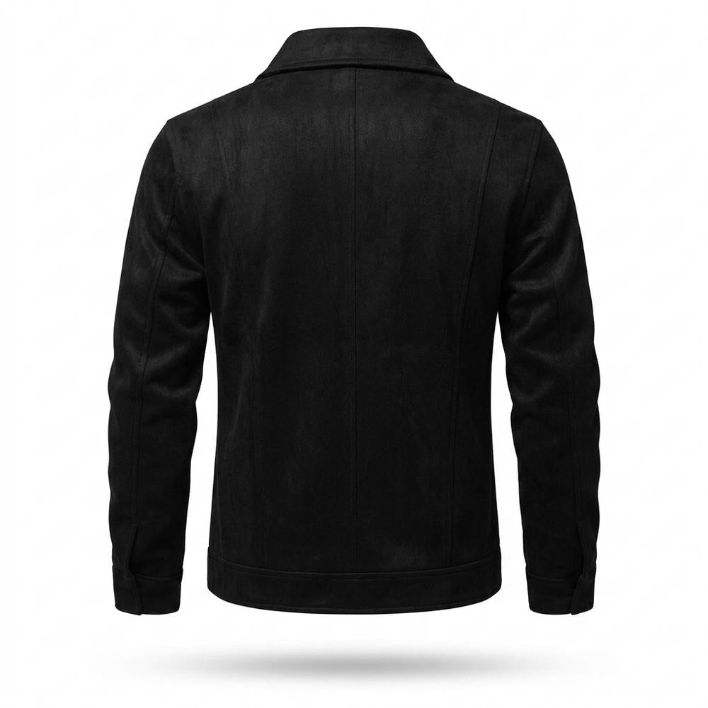 Nobleman Code - Cazuk | Strukturierte Taillierte Wildleder-Jacke Herren