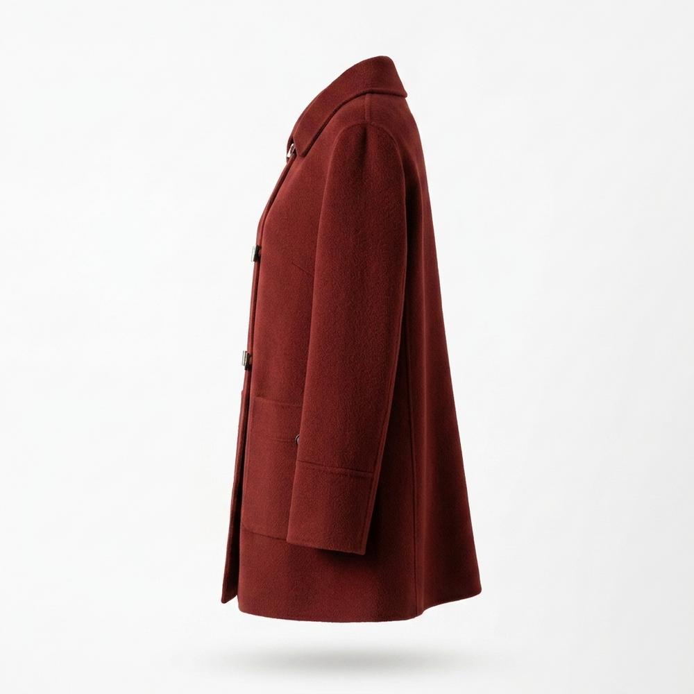 Gentleman Code - Manes | Ausgestellter Geknöpfter Mantel Damen