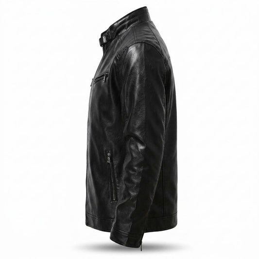 Nobleman Code - Valim | Gesteppte Taillierte Lederjacke Herren