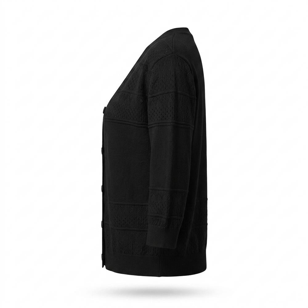 Nobleman Code - Eitil | Geknöpft Strukturiert Cardigan Damen