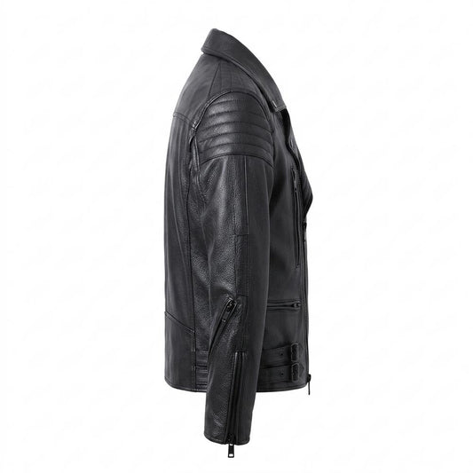 Nobleman Code - Lufav | Gesteppt Asymmetrisch Lederjacke Herren