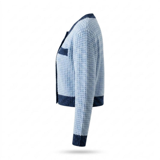 Gentleman Code - Kenes | Strukturiert Kurzgeschnitten Cardigan Damen