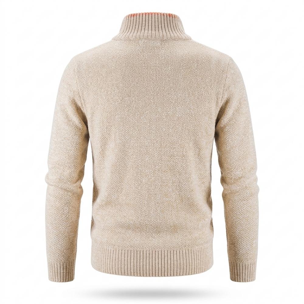 Nobleman Code - Likis | Strukturiert Gefüttert Strickjacke Herren