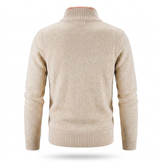 Gentleman Code - Likis | Strukturiert Gefüttert Strickjacke Herren