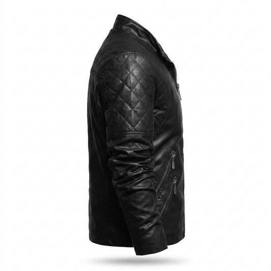 Nobleman Code - Eobem | Gesteppt Tailliert Lederjacke Herren