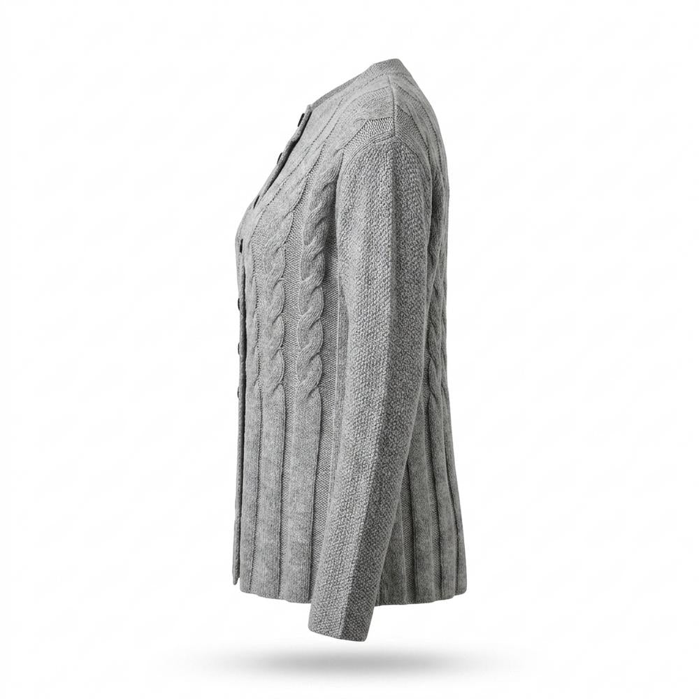 Gentleman Code - Milol | Taillierter Gestrickter Cardigan Damen