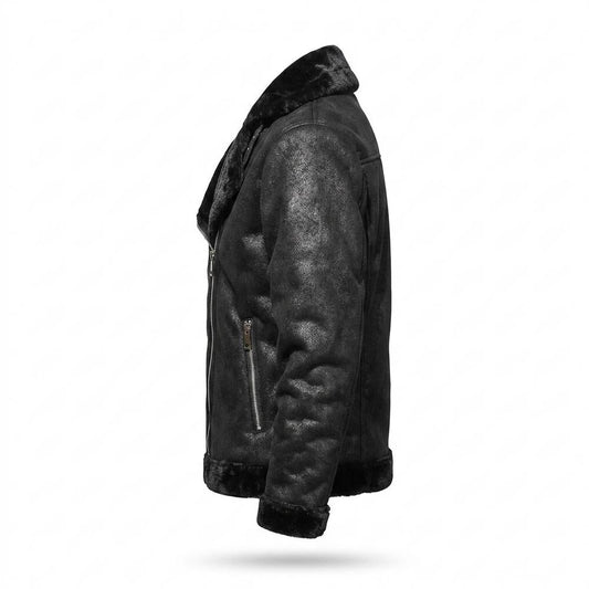 Nobleman Code - Nibuv | Gefüttert Asymmetrisch Wildleder-Jacke Herren