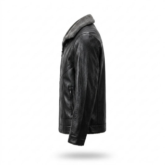 Nobleman Code - Tezam | Gefüttert Abgesteppt Lederjacke Herren