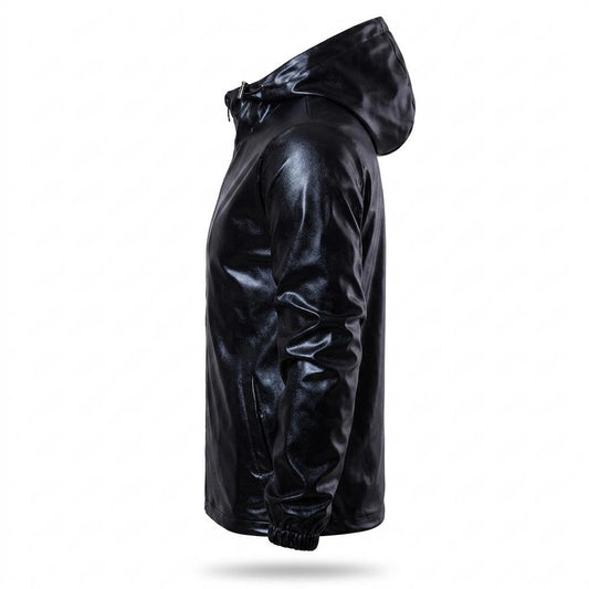 Nobleman Code - Eesas | Beschichtet Gefüttert Lederjacke Herren
